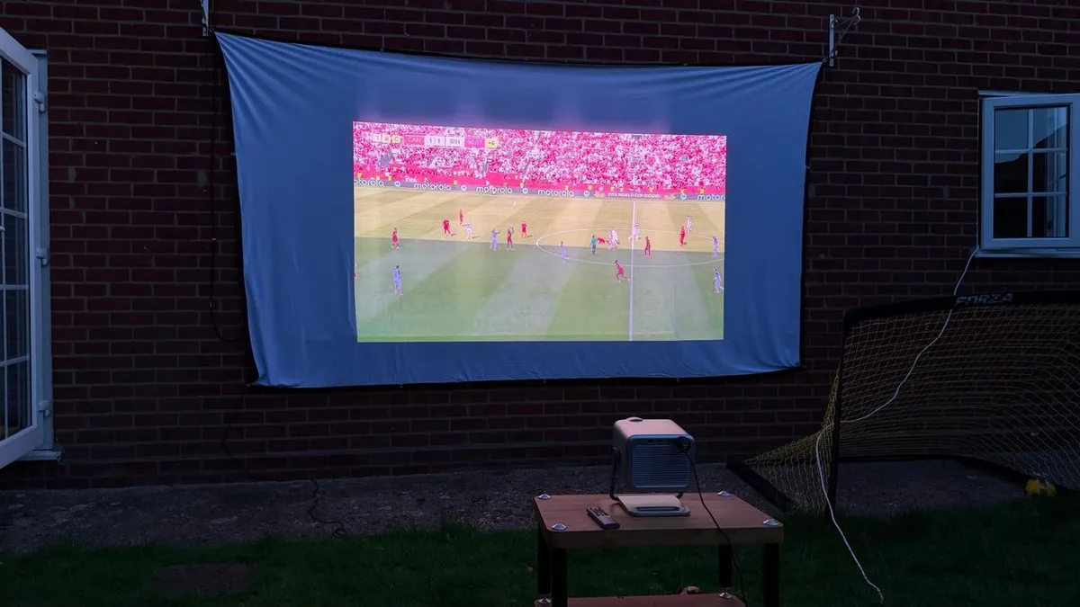  Adventures In AV: I tried to set up a projector in my garden for the World Cup, and it was pretty rubbish (but that's my fault) 