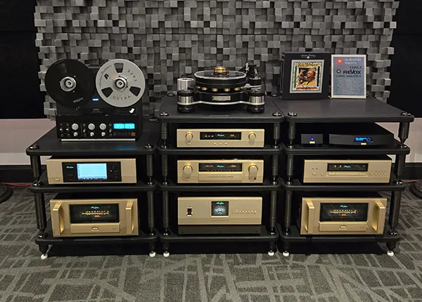 Audiophile Experts Room at Montreal Audiofest 2026: Revox, Accuphase, Dali, Stable 33.33, Lumin